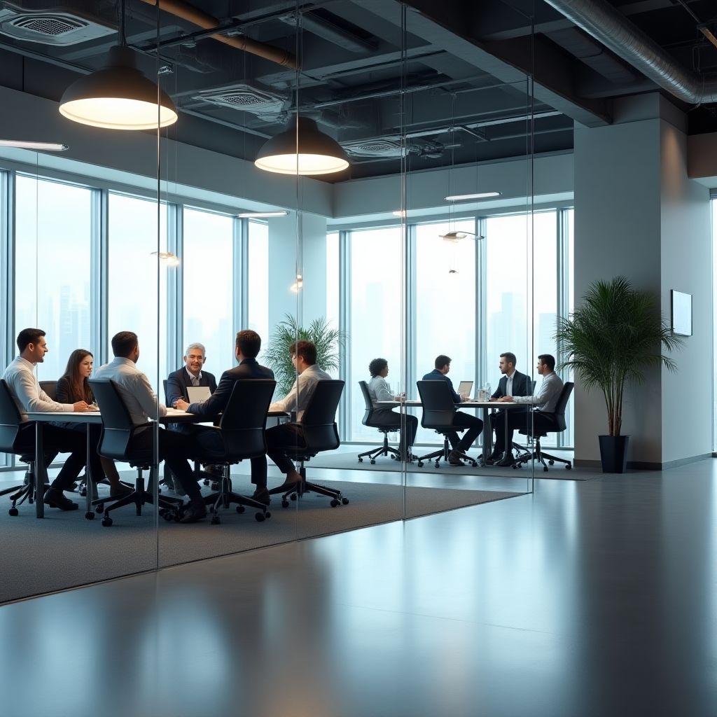 Modern ofis çalışma alanları